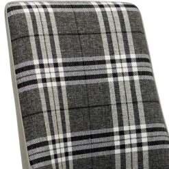 Wohnen Retro Möbel|Küchenstühle*Polsterstuhl mit Karomuster - Kapitalia (2er Set)