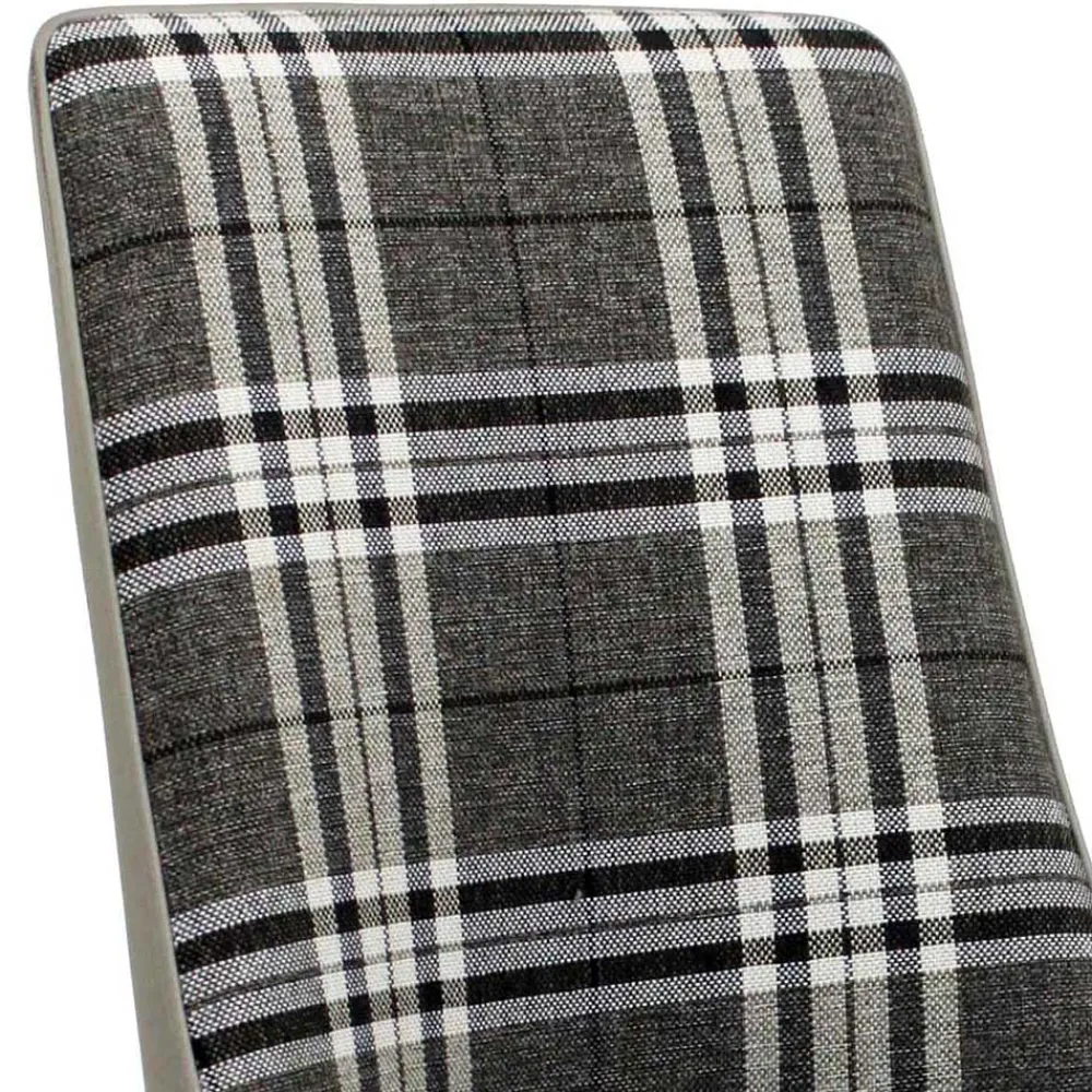 Wohnen Retro Möbel|Küchenstühle*Polsterstuhl mit Karomuster - Kapitalia (2er Set)