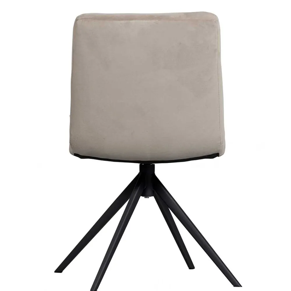 Wohnen Küchenstühle|Esszimmerstühle*Polsterstuhl mit Stativgestell in Beigegrau - Melli