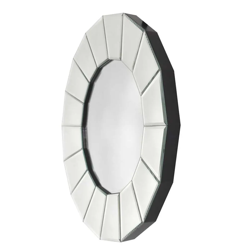 Wohnen Polygon Designspiegel in Silber - Ymer