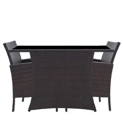 Wohnen Polyrattan Tischgruppe für 2 Personen - Eneriffo (dreiteilig)