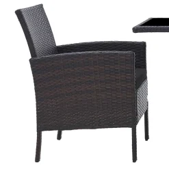 Wohnen Polyrattan Tischgruppe für 2 Personen - Eneriffo (dreiteilig)