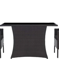 Wohnen Polyrattan Tischgruppe für 2 Personen - Eneriffo (dreiteilig)