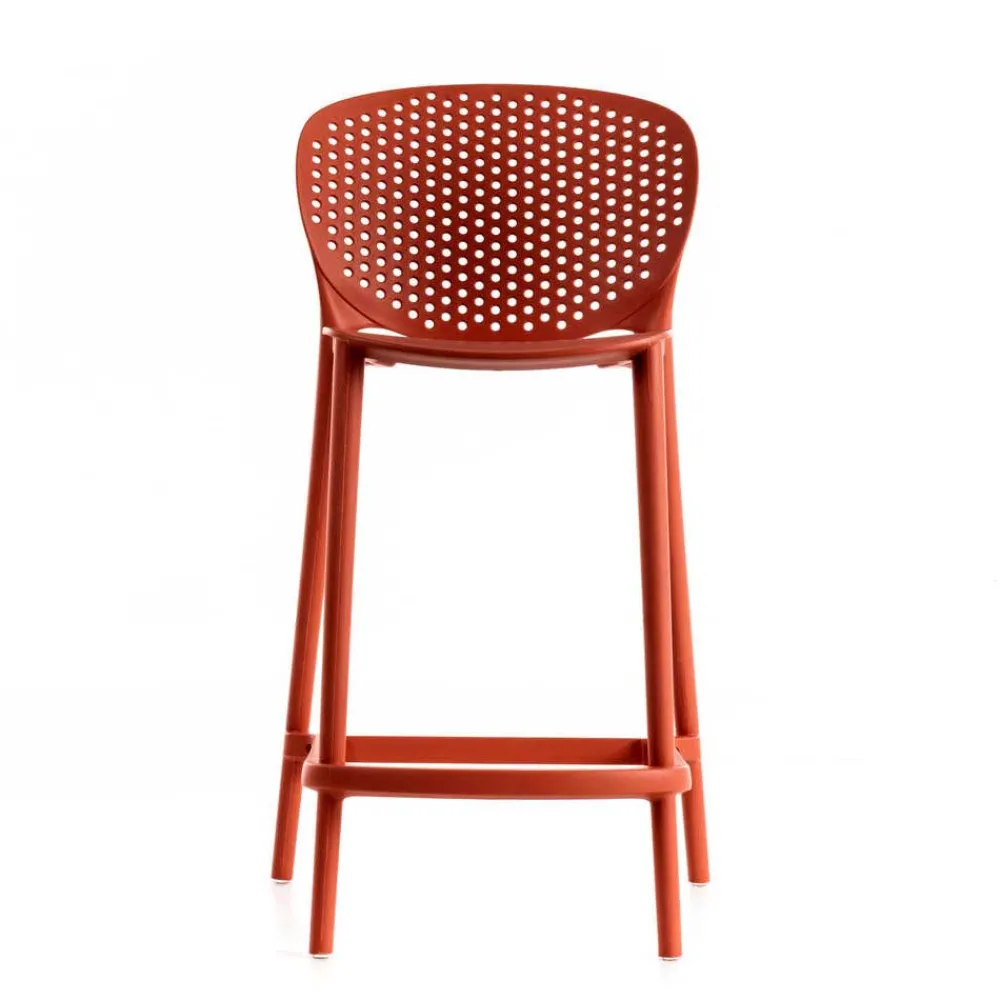 Wohnen PP Design Barstühle in Orange - Roverario (2er Set)