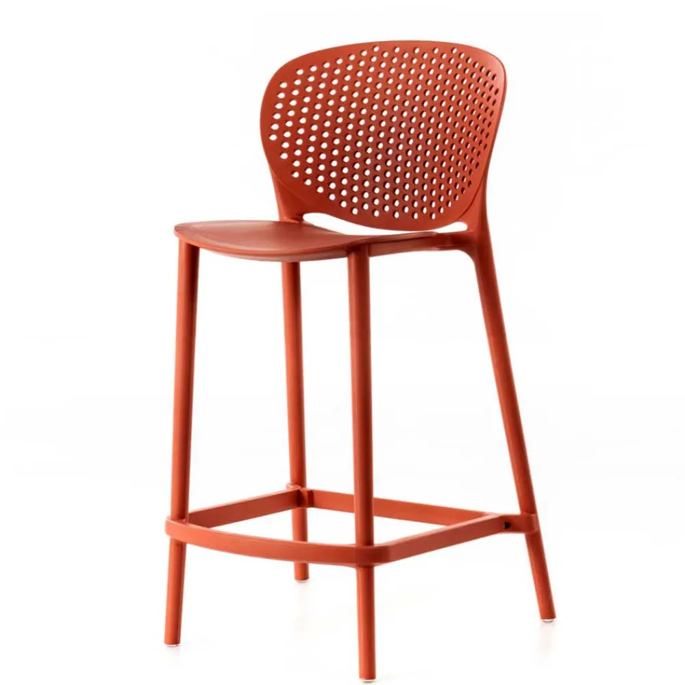 Wohnen PP Design Barstühle in Orange - Roverario (2er Set)