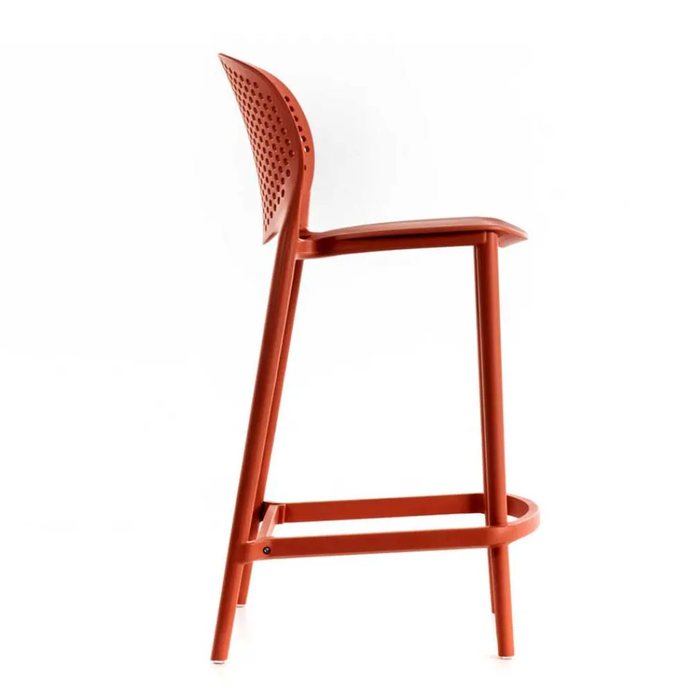 Wohnen PP Design Barstühle in Orange - Roverario (2er Set)