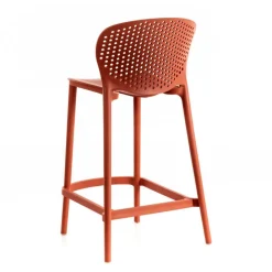 Wohnen PP Design Barstühle in Orange - Roverario (2er Set)