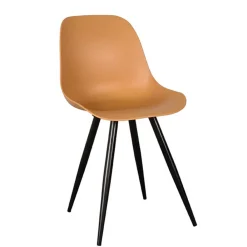 Wohnen Skandinavische Möbel|Stühle*PP Schalenstühle in Ocker - Sayetton (2er Set)