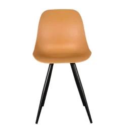 Wohnen Skandinavische Möbel|Stühle*PP Schalenstühle in Ocker - Sayetton (2er Set)