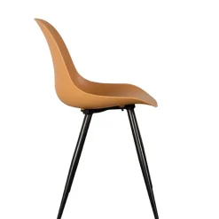 Wohnen Skandinavische Möbel|Stühle*PP Schalenstühle in Ocker - Sayetton (2er Set)