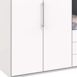 Wohnen Praktisch aufgeteilter Kleiderschrank in Weiß - Donpiave