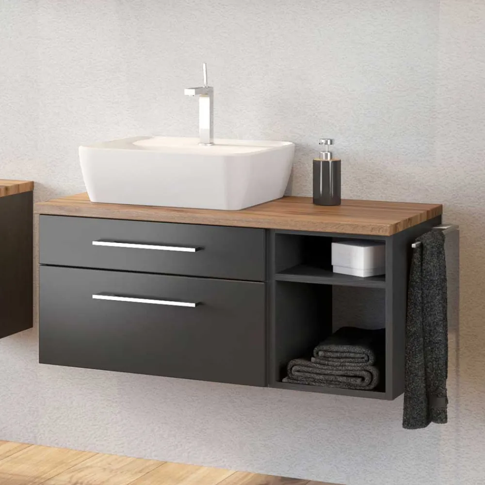 Wohnen Praktischer Unterbeckenschrank mit Regal - Estregos