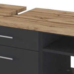 Wohnen Praktischer Unterbeckenschrank mit Regal - Estregos