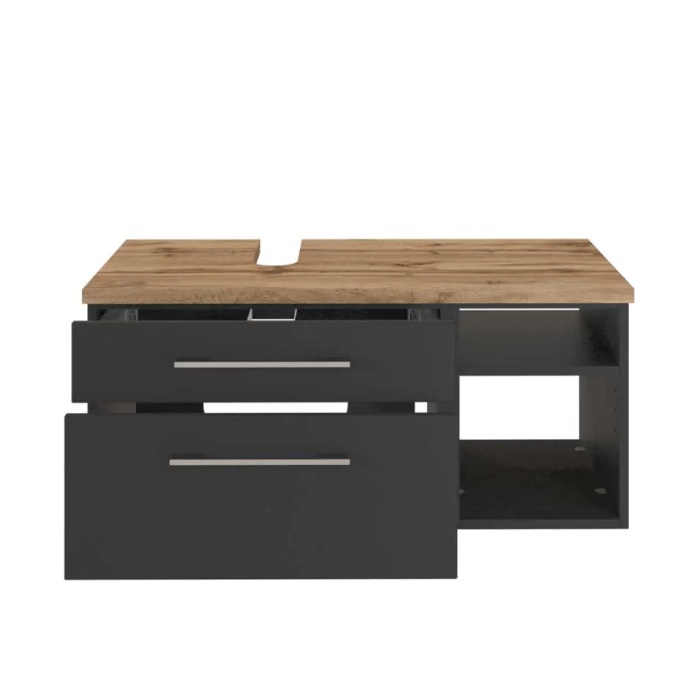 Wohnen Praktischer Unterbeckenschrank mit Regal - Estregos