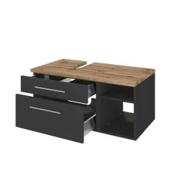 Wohnen Praktischer Unterbeckenschrank mit Regal - Estregos