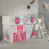 Wohnen Weiße Möbel|Jugendbetten*Prinzessin Spielbett Hochbett in Weiß - Brusetta
