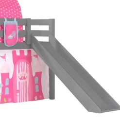 Kinder Wohnen Prinzessinnen Rutschbett in Grau - Panterra
