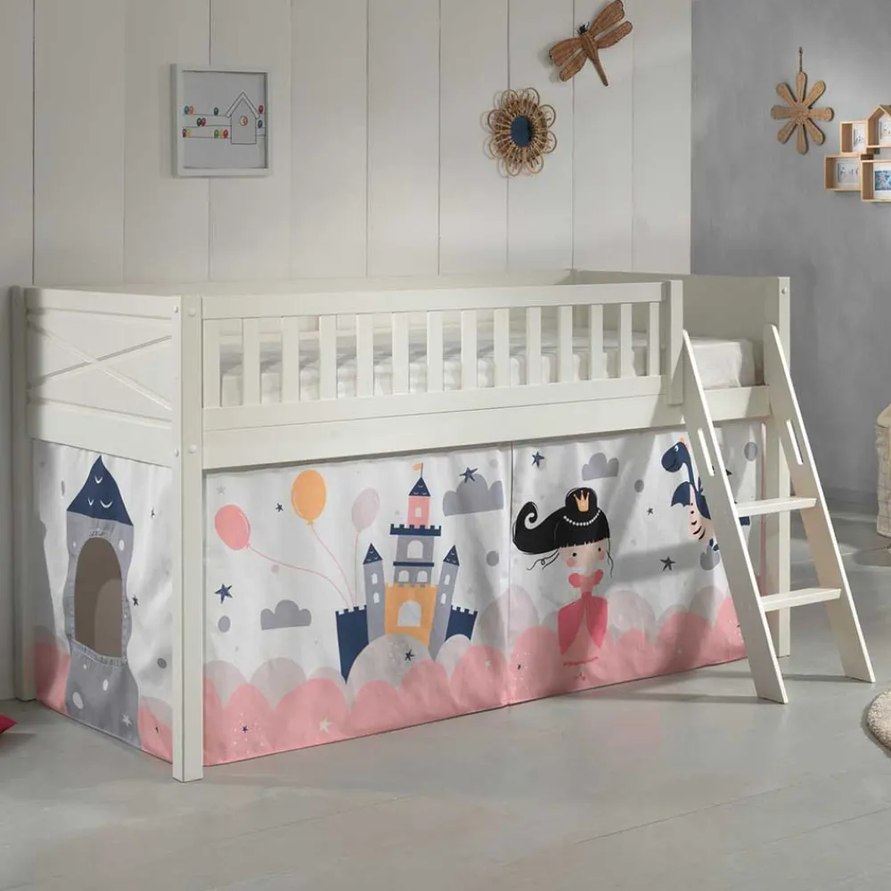 Wohnen Weiße Möbel|Kinderbetten*Prinzessinnen-Hochbett für Kinder - Endrya