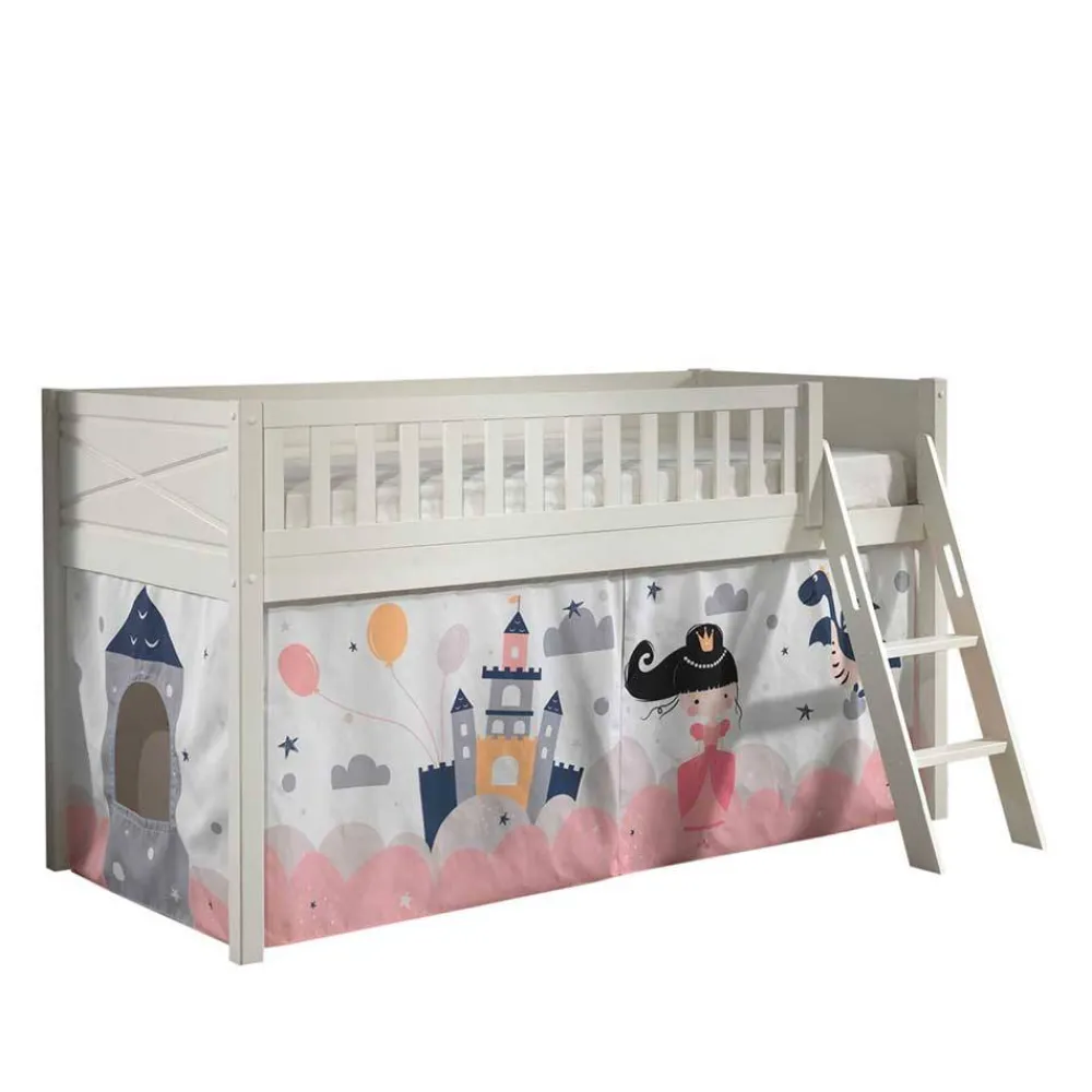 Wohnen Weiße Möbel|Kinderbetten*Prinzessinnen-Hochbett für Kinder - Endrya