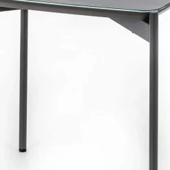 Wohnen Quadrat Beistelltisch in Blaugrau - Vrono