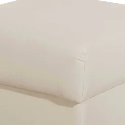Wohnen Barhocker|Hocker*Quadrat Hocker in Beige Kunstlederbezug - Sharay