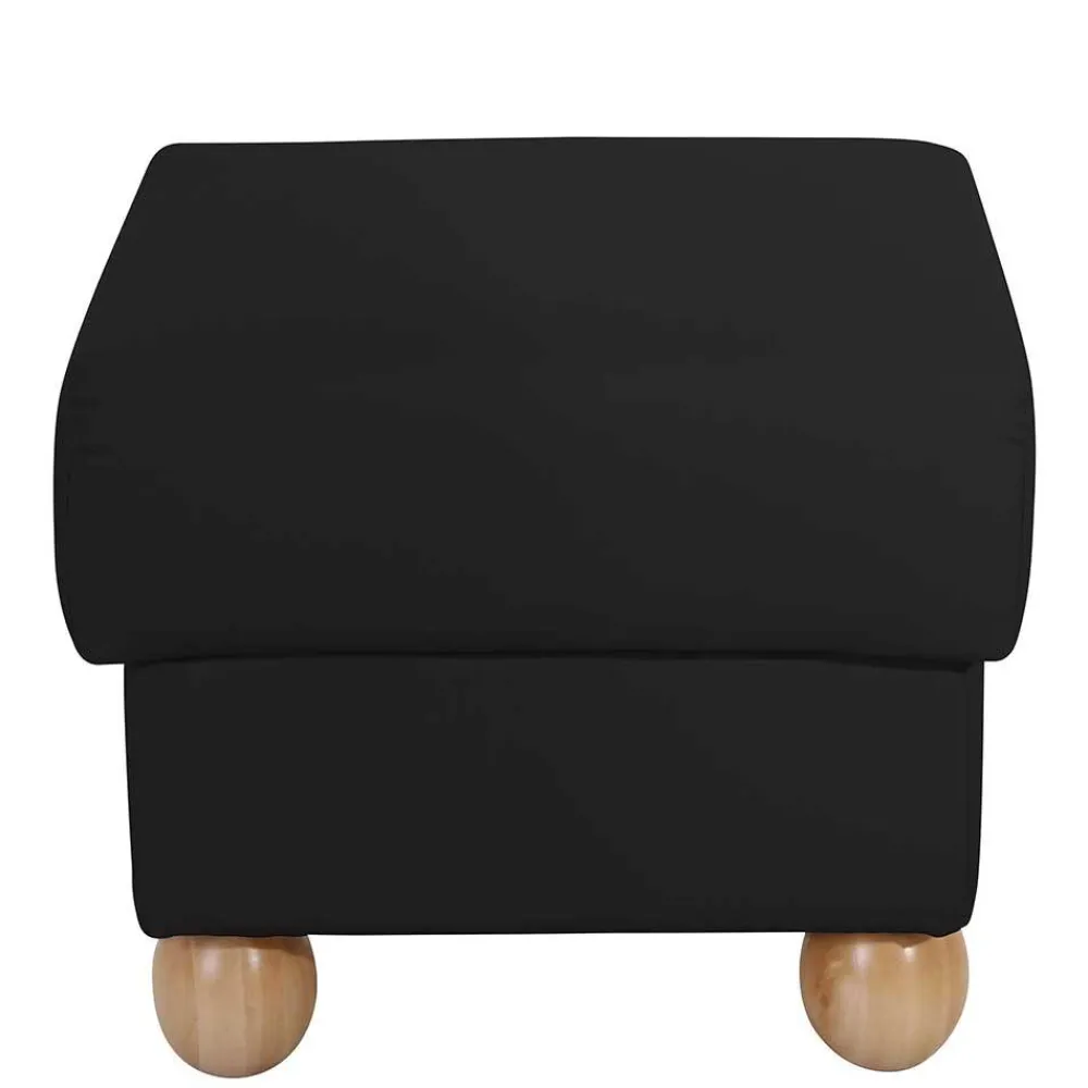 Wohnen Barhocker|Hocker*Quadrat Hocker in Schwarz Kunstleder - Belafoma