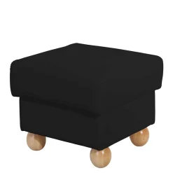 Wohnen Barhocker|Hocker*Quadrat Hocker in Schwarz Kunstleder - Belafoma