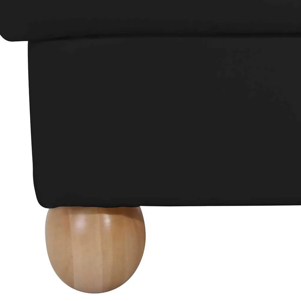 Wohnen Barhocker|Hocker*Quadrat Hocker in Schwarz Kunstleder - Belafoma