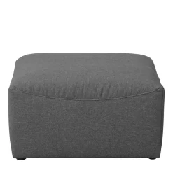 Wohnen Quadratischer Couchhocker in Anthrazit - Telrama