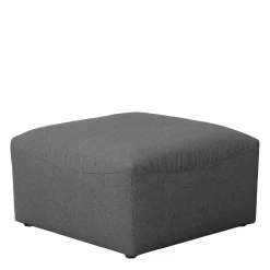 Wohnen Quadratischer Couchhocker in Anthrazit - Telrama