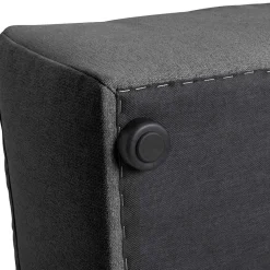 Wohnen Quadratischer Couchhocker in Anthrazit - Telrama