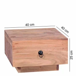Wohnen Kommoden|Nachttische*Quadratischer Design Nachttisch Vislan mit Schublade