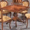 Wohnen Quadratischer Esstisch im Barock Stil Magari mit Nussbaum Furnier