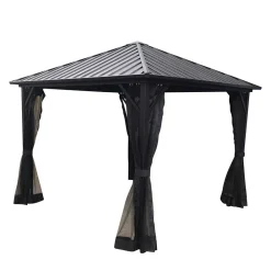 Wohnen Quadratischer Pavillon mit festem Dach - Blances