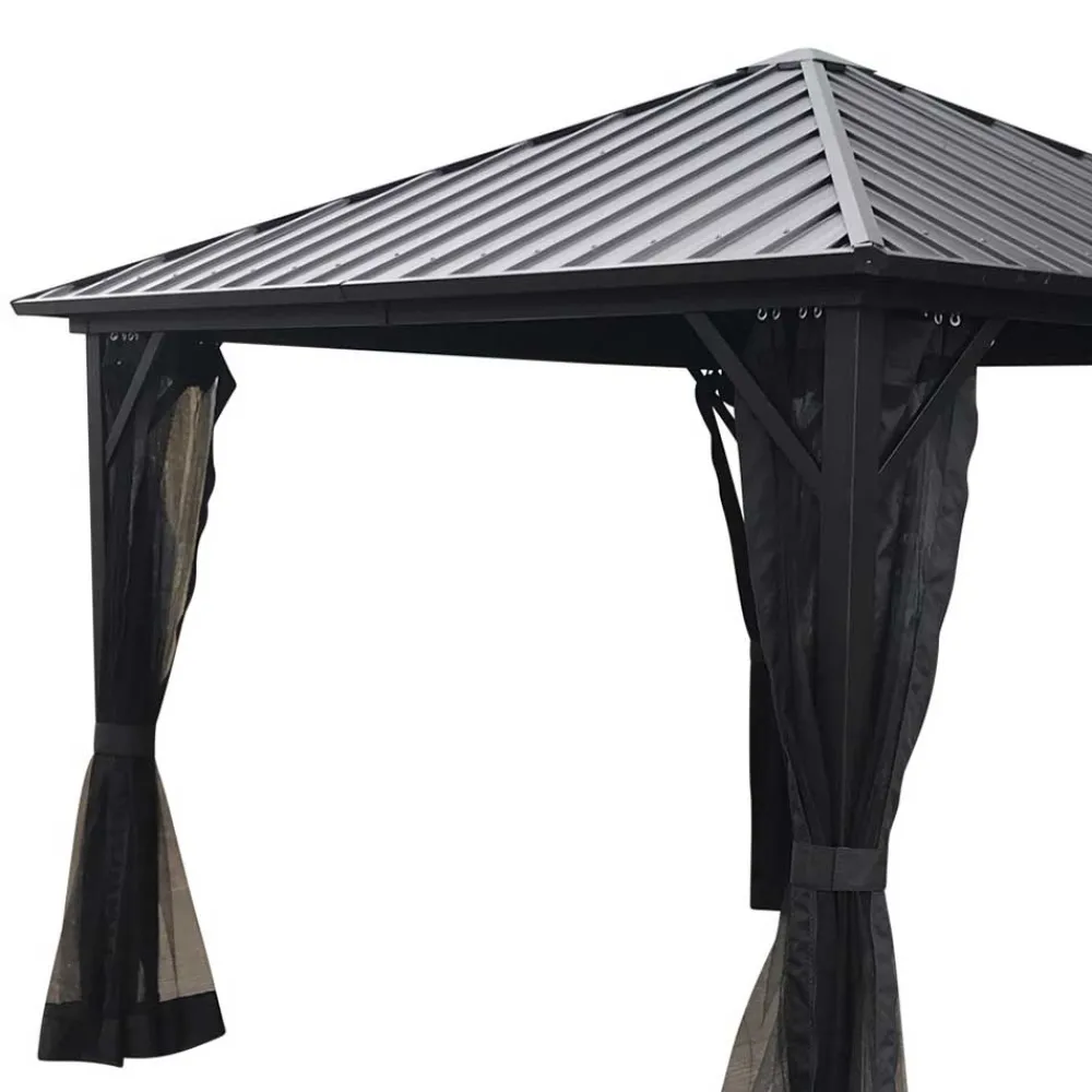 Wohnen Quadratischer Pavillon mit festem Dach - Blances