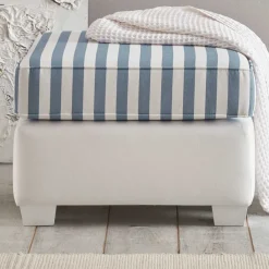 Wohnen Quadratischer Polsterhocker gestreift - Ganbriassa