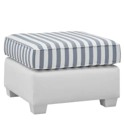Wohnen Quadratischer Polsterhocker gestreift - Ganbriassa