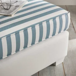 Wohnen Quadratischer Polsterhocker gestreift - Ganbriassa