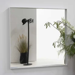 Wohnen Quadratischer Spiegel in Weiß - Sandja