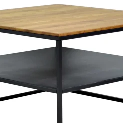 Wohnen Quadratischer Wohnzimmertisch mit Ablage - Urak