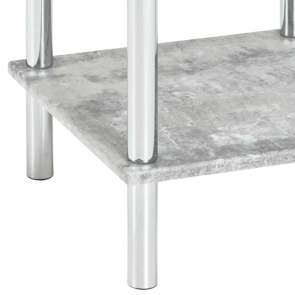 Wohnen Badregale|Wohnzimmer-Regale*Quadratisches Badregal Usavina mit Beton Dekor