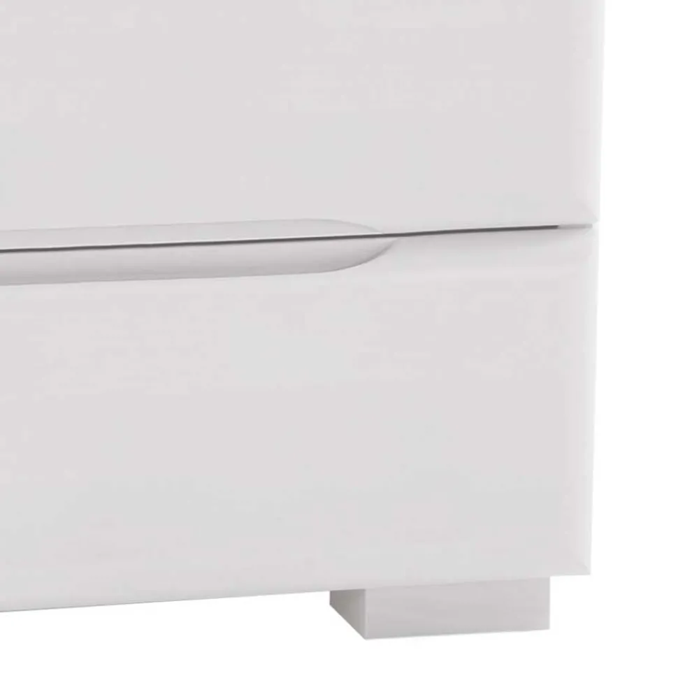 Wohnen Nachttische*Quadratsche Nachtkommode Flacono in Weiß