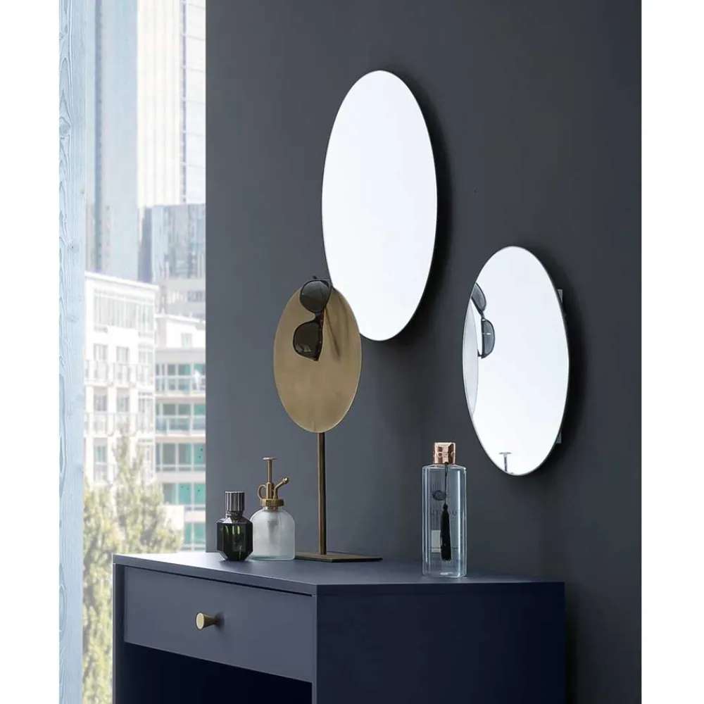 Wohnen Rahmenloser Spiegel in Rund - Inbano