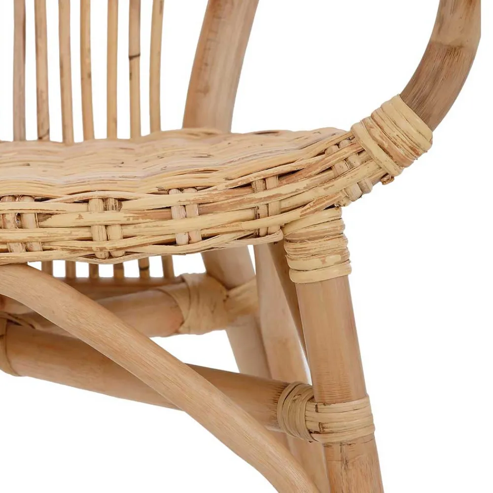 Wohnen Rattan Esszimmerstuhl in Beige - Titian (2er Set)