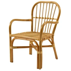 Kinder Wohnen Rattan Kinderstühle mit 35 cm Sitzhöhe - Cigembas (2er Set)