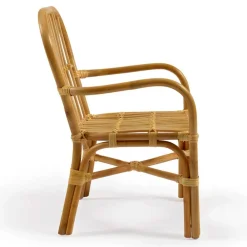 Kinder Wohnen Rattan Kinderstühle mit 35 cm Sitzhöhe - Cigembas (2er Set)