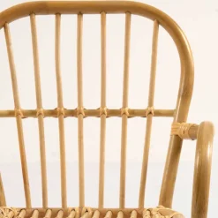 Kinder Wohnen Rattan Kinderstühle mit 35 cm Sitzhöhe - Cigembas (2er Set)