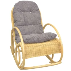 Wohnen Rattanmöbel*Rattan Schaukelstuhl in Natur - Paleara