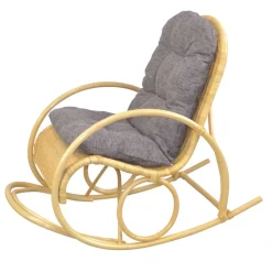 Wohnen Rattanmöbel*Rattan Schaukelstuhl in Natur - Paleara