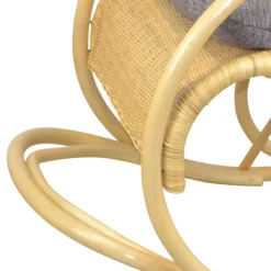 Wohnen Rattanmöbel*Rattan Schaukelstuhl in Natur - Paleara